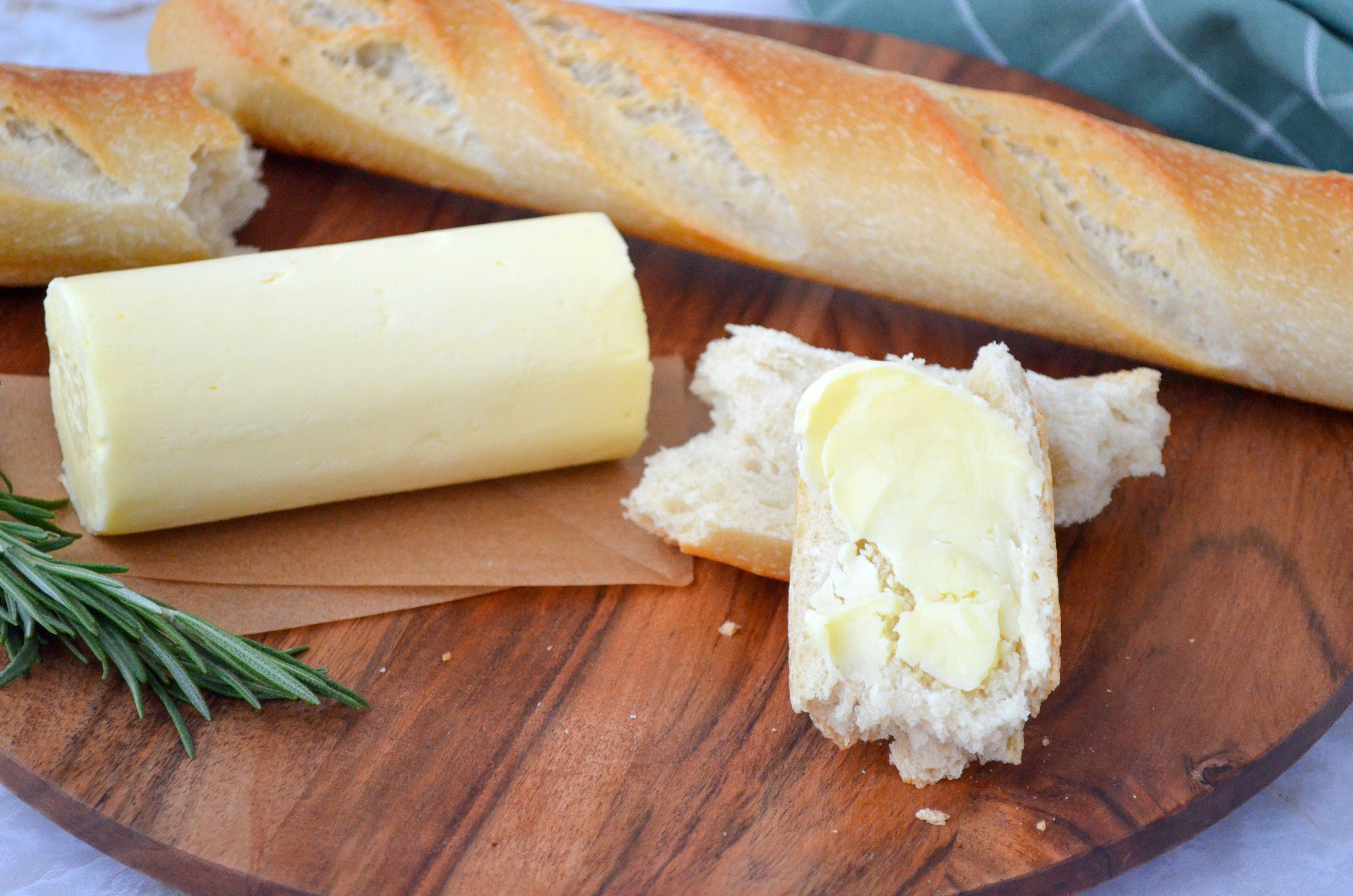 Royal Guernsey artisan salted butter on bread